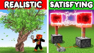 ULTRA REALISTIC vs MOST SATISFYING in Minecraft [upl. by Encratis]