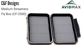 CampF Designs Medium Streamers Fly Box CF2500 Review  AvidMax [upl. by Asilej]