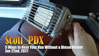 5 Ways to Heat your Van Without a Diesel Heater [upl. by Lise78]