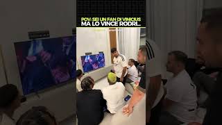 IL TIFOSO DI VINICIUS E LA TV calcio realmadrid manchestercity pallonedoro [upl. by Imelda311]