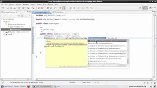 Spring Tutorial 04  Writing Code Using the Bean Factory [upl. by Arnie]