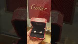 Cartier White Gold Clip On Earrings [upl. by Kirst]