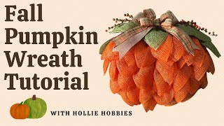 Pumpkin Wreath Pumpkin Wreath Ideas Fall Wreath Ideas Fall Wreaths Dollar Tree Pumpkin Wreath [upl. by Quickel]