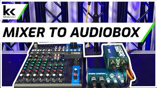 Connect Audio Mixer To PreSonus AudioBox 96 USB Audio Interface [upl. by Nibot12]