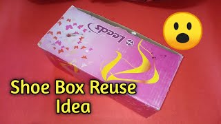 Shoe Box craft ideas in Tamil shoe Box Reuse  modern craft and arts [upl. by Maller980]