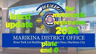 LTO marikina latest update for motorcycle registration for 2024 at magkano ba ang babayaran [upl. by Burrill]