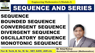 Sequence and Series  Sequence  Bounded Sequence  Sequence and their Convergence  Mathematics 2 [upl. by Pravit]