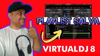 COMO SALVAR PLAYLIST NO VIRTUAL DJ 8 [upl. by Azrim]