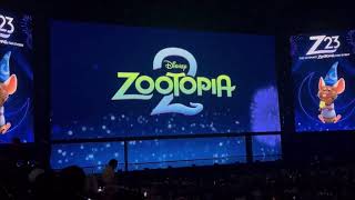 NICK WILDE ANNOUNCES ZOOTOPIA 2 AT D23 [upl. by Yelra]