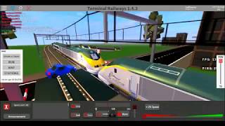 ROBLOX  Terminal Railways  Crash at Eldershire Level Crossing 1 [upl. by Clim]