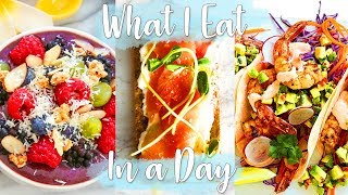 WHAT I EAT IN A DAY  PESCATARIAN MEAL IDEAS Vlog [upl. by Akirdnwahs]