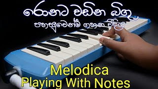 Ronata Wadina Bigu Obai Notes  Melodica Notes Sinhala Melodica Music Sir [upl. by Mahgirb]