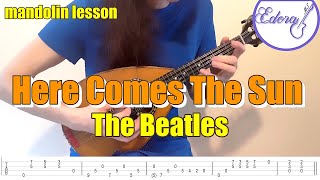 HERE COMES THE SUN  Mandolin Tutorial Teaser  The Beatles [upl. by Halpern]