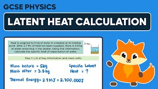 Specific Latent Heat Worked Example  GCSE Physics [upl. by Cutcliffe]