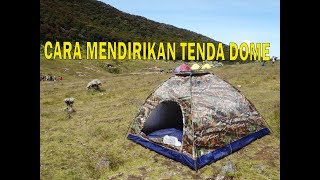 TUTORIAL CARA MEMASANG TENDA DOME HYU Kapasitas 4 [upl. by Ladew]