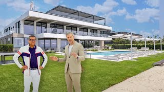 INSIDE a 125000000 Hamptons Beach Mansion [upl. by Haraz]