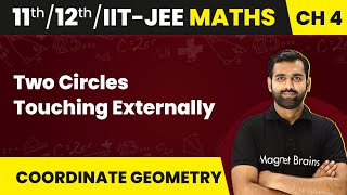 Two Circles Touching Externally  Circle  Maths  Class 1112IITJEE  202425 [upl. by Eiffe]