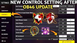 New Control Settings Free Fire After OB 46 Update 2024  Free Fire Control Setting Full Details [upl. by Louella932]