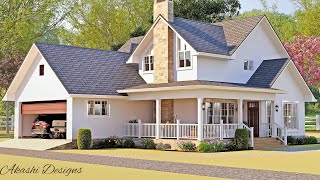 The Winning Farmhouse  Cottage Design Featuring a 2car Garage amp Porch [upl. by Allyce]