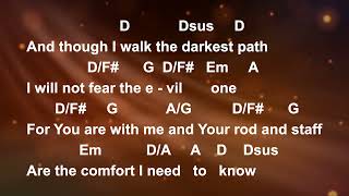 Psalm 23 Capo 1  D  Lyrics and Chords  Congregational key [upl. by Vasily187]