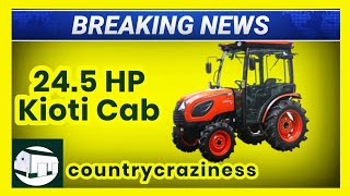 New cab tractor from KIOTI is only 245 HP Model CK2610SE HST Cab [upl. by Ocirderf910]