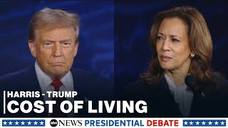 Harris and Trump speak on the cost of living during the presidential debate [upl. by Kincaid]