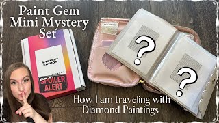 Paint Gem Mini’s Mystery Kit and Guide on Traveling with Diamond Paintings ✈️ [upl. by Idnyc]