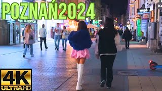 Poznań 2024  Sobotni spacer po mieście 4K60fps [upl. by Airyk882]