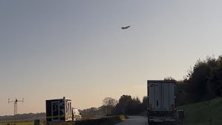 F35 take off VOLKEL airport the Netherlands 🇳🇱 [upl. by Ahsitak]