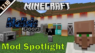 Malisis Doors Mod Spotlight Minecraft 1710 Vanishing blocks Fully customizable doors amp more [upl. by Corley669]