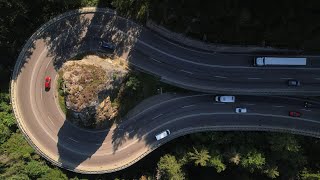 Kreuzfelsenkurve  Die spektakulärste Kehre im Schwarzwald [upl. by Annoeik]