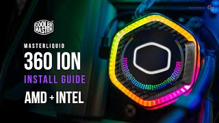 Cooler Master 360 ION AMD AM5 amp Intel INSTALL GUIDE [upl. by Eikcuhc834]