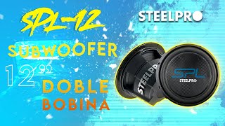 Subwoofer 12 Pulgadas  Doble Bobina  1200 Watts  Steelpro  SPL12x [upl. by Leupold527]