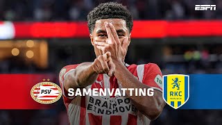 PSV gelijk OP DREEF bij SEIZOENSSTART 🔥👀  Samenvatting PSV  RKC Waalwijk [upl. by Nnylkcaj]