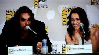 Game of Thrones Panel SDCC 2011 Jason Momoa as Khal Drogo July 21 2011 [upl. by Kaiser]