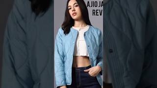 Ajio jacket reviewreview ajio jacket shortswinter fashion unboxing viral shorts [upl. by Marlowe]