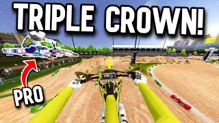 HOW I WON MY FIRST TRIPLE CROWN IN MX BIKES [upl. by Eekorehc]