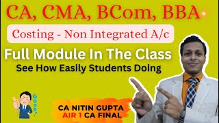 Costing  Non Integrated Accounting  cainter  cmainter  bba  bcom  Students answer all qns [upl. by Attenej769]