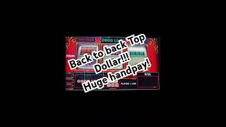 When the Top Dollar is back to back then pays out massive slots slot casino gambling casinos [upl. by Ellinnet]