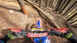 Beta RR 250  extreme single track test [upl. by Casimir412]