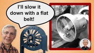 Making a Flat belt slow down for the 1930s Craftsman Bandsaw Part3 [upl. by Namya]