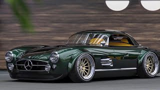 MercedesBenz 300SL Restomod by Jon Sibal Crazy luxury sports car FIRST LOOK Exterior [upl. by Okiruy]