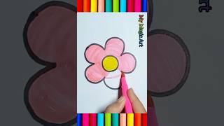 How To Draw A Flower  My Magic Art art drawing yourubeshort shorts shortvideo drawingtutorial [upl. by Arze]