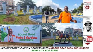 BENIN CITY AIRPORT ROAD PARK AND GARDEN OBASEKI DEY WORK [upl. by Lrigybab]