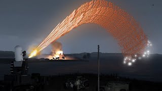 F16 Fighter Jet Shot Down by Air Defense System CRAM  Phalanx CIWS  Military Simulation  ArmA 3 [upl. by Erastus896]