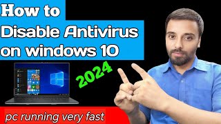 How to Turn off windows Antivirus on windows 10 Windows Defender Permanently Disable 2024 Method [upl. by Ylagam340]