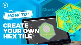 How To Create a Hextile Using MatterControl 20  3D Printing Design Software [upl. by Yelats793]