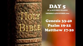 Day 573 Days Holy Bible Reading Project with WDCJesus the light of the worldPart 324102024 [upl. by Eimaj]