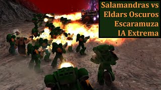 Salamandras vs Eldars Oscuros  Batalla en Nocturne  Warhammer 40000 Dawn of War  Soulstorm [upl. by Yusuk]