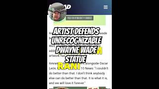 Artist of Dwayne Wade statue speaks out dwaynewade statue [upl. by Eneleuqcaj]